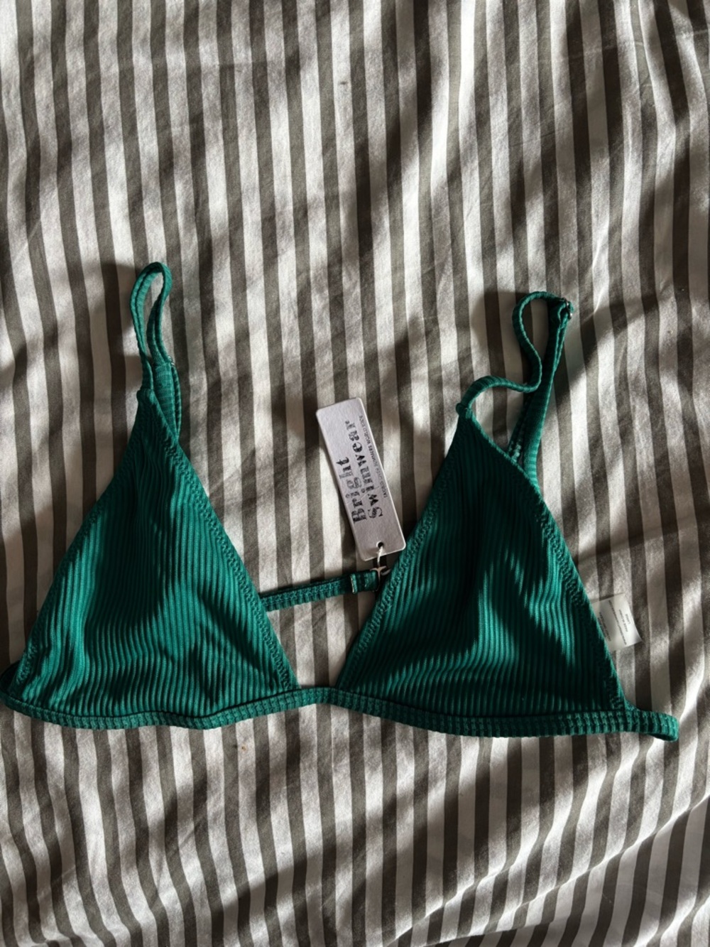 Brett Sly Triangle Bralette in Deep Teal